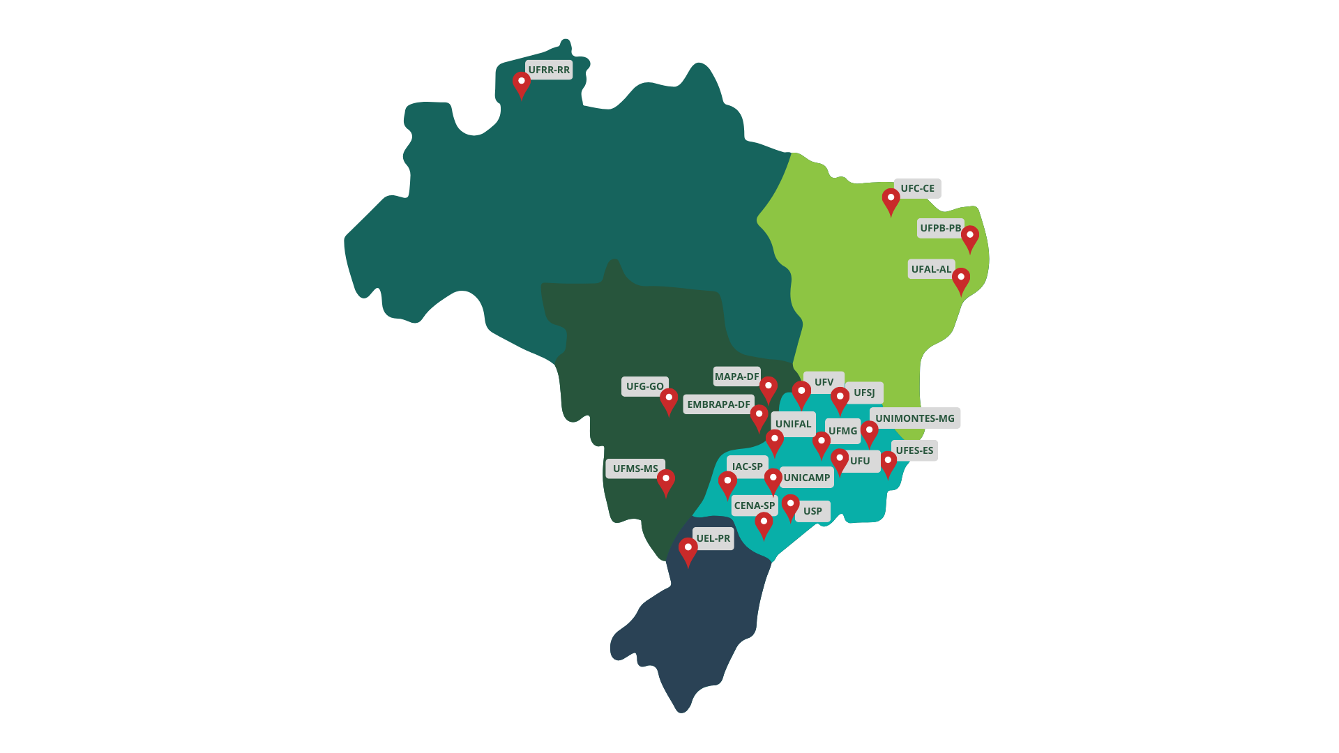 mapa colaboradores brasil